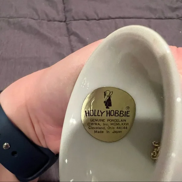 Vintage 1976 Porcelain Holly Hobbie Bell A Mother Makes a House a Home 70s - Picture 6 of 6